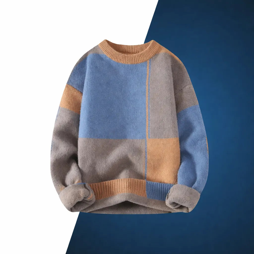 RETRO LINEAR NORDIC SWEATER