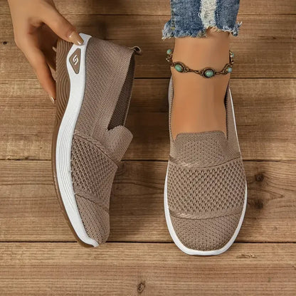 Mesh-Blend Slip-On Sneakers with a Soft Supportive Fit