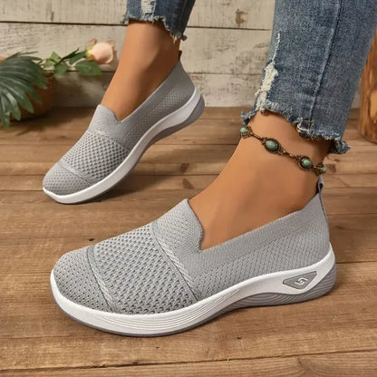 Mesh-Blend Slip-On Sneakers with a Soft Supportive Fit