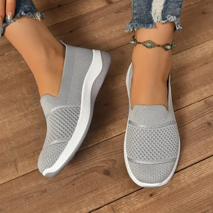 Mesh-Blend Slip-On Sneakers with a Soft Supportive Fit