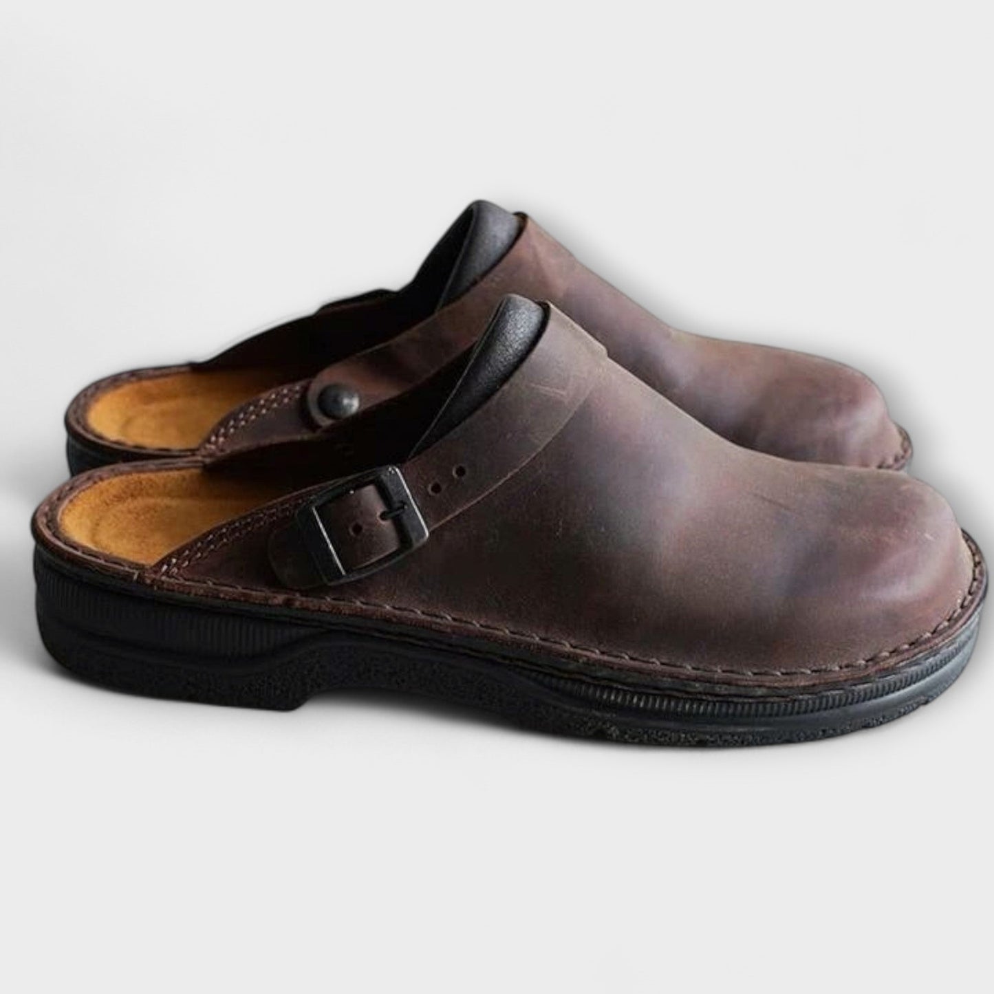 Faux-Leather Orthopedic Shoes with a Light Supportive Fit