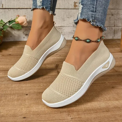 Mesh-Blend Slip-On Sneakers with a Soft Supportive Fit