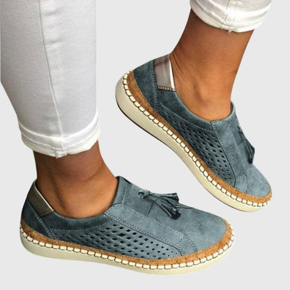 Mesh-Blend Orthopedic Slip-Ons with a Relaxed Easy-Fit