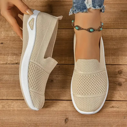 Mesh-Blend Slip-On Sneakers with a Soft Supportive Fit