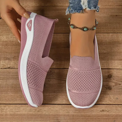 Mesh-Blend Slip-On Sneakers with a Soft Supportive Fit