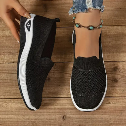 Mesh-Blend Slip-On Sneakers with a Soft Supportive Fit
