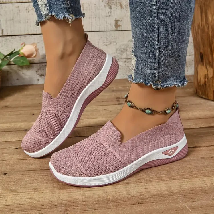 Mesh-Blend Slip-On Sneakers with a Soft Supportive Fit