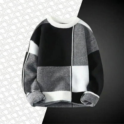 RETRO LINEAR NORDIC SWEATER