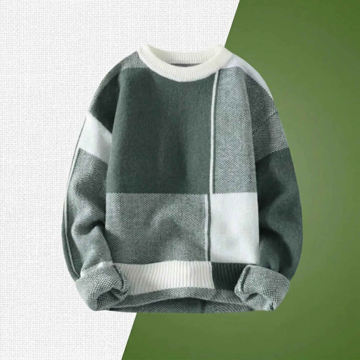 RETRO LINEAR NORDIC SWEATER