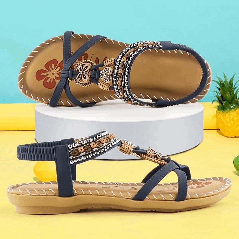 Vegan Leather Comfort+ Sandals with a Supportive Relaxed Fit