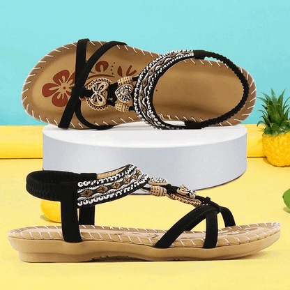 Vegan Leather Comfort+ Sandals with a Supportive Relaxed Fit