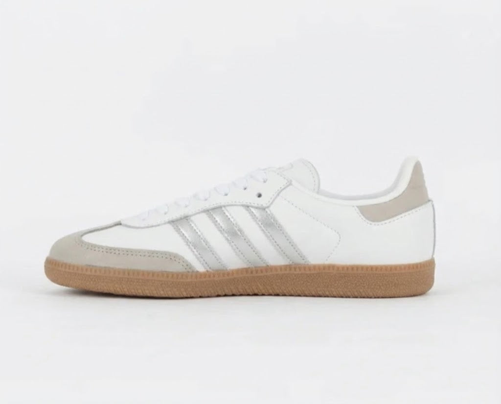 Retro OG White Silver Grey Casual Sneakers