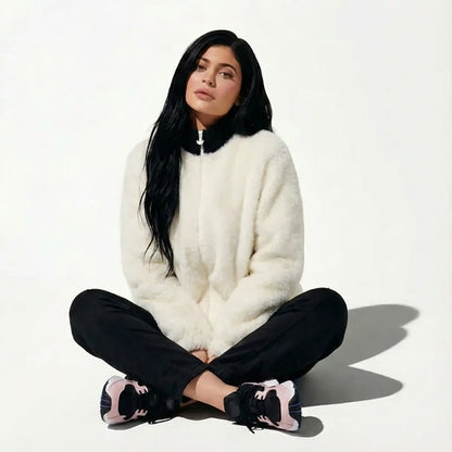 Premium Faux Mohair Fleece Hoodie