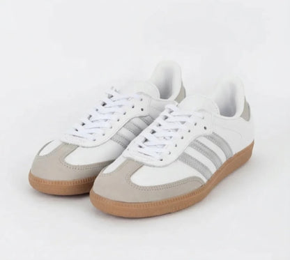 Retro OG White Silver Grey Casual Sneakers