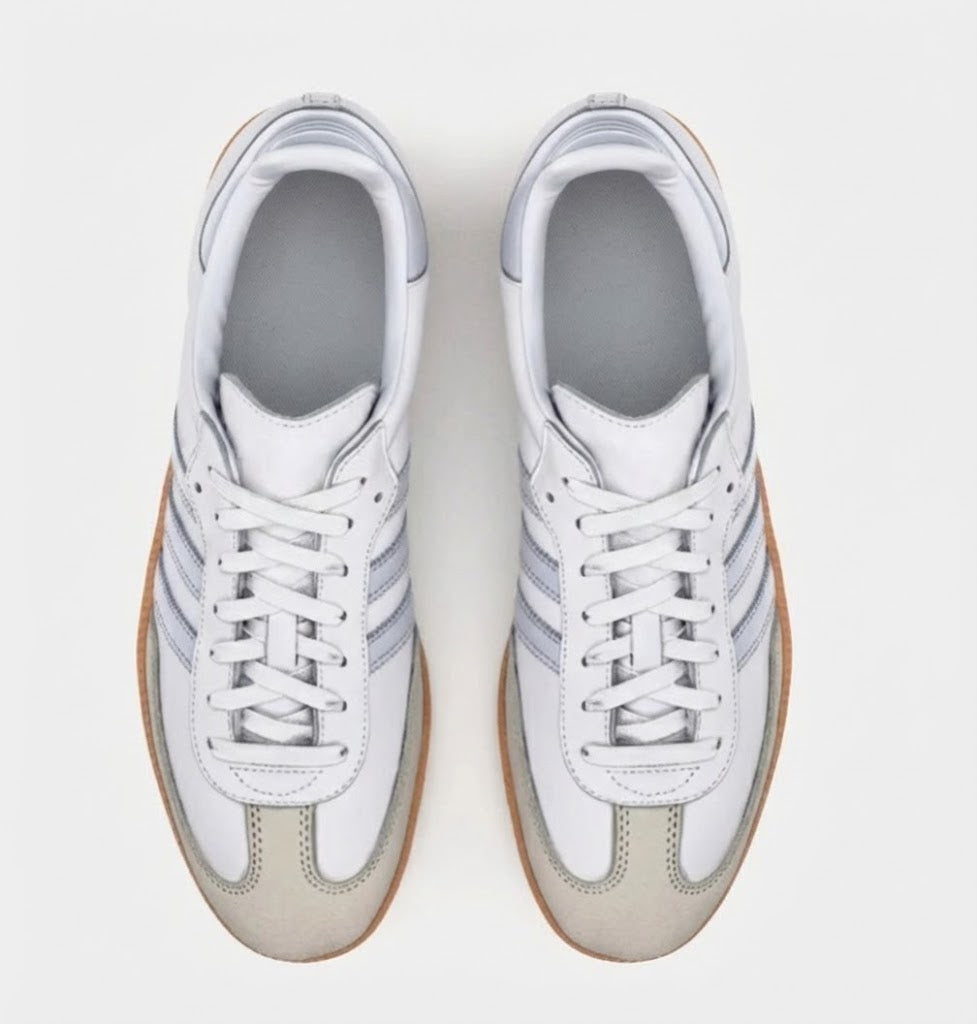 Retro OG White Silver Grey Casual Sneakers