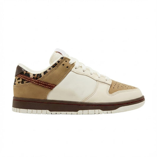 Khaki Animal Print Retro Low Sneakers – Limited Edition